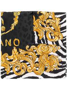 Moschino платок с принтом Baroque и логотипом