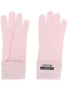 Moschino перчатки с логотипом