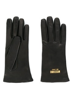 Moschino перчатки с логотипом