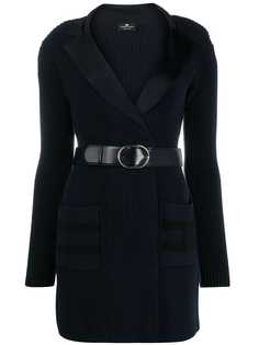 Elisabetta Franchi трикотажное платье с поясом