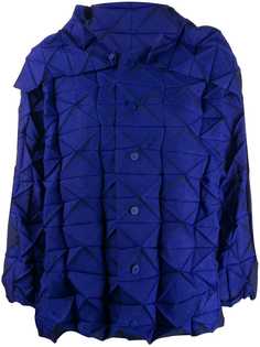 Issey Miyake куртка оверсайз с геометричными складками