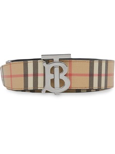 Burberry двусторонний ремень в клетку Vintage Check с монограммой