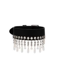 Alessandra Rich drop pearl embellished choker