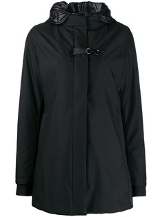 Fay layered hooded coat