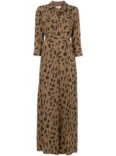 Lagence платье-рубашка с леопардовым принтом