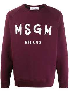 MSGM printed logo sweatshirt