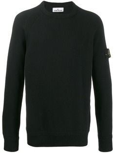 Stone Island logo patch jumper