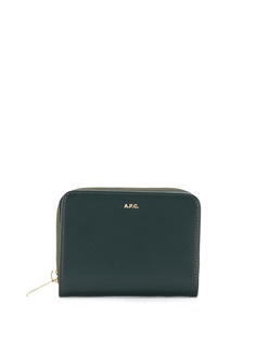 A.P.C. leather logo purse