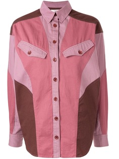 Isabel Marant Étoile contrast patchwork shirt