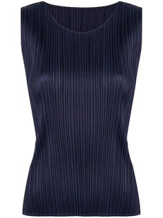 Pleats Please By Issey Miyake блузка без рукавов