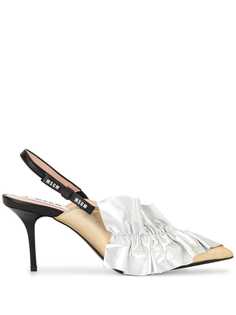 MSGM ruffled detail pumps