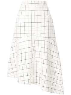 Tibi midi check skirt