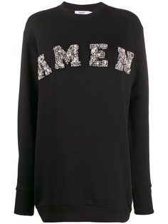 Amen long embellished sweater Amen.