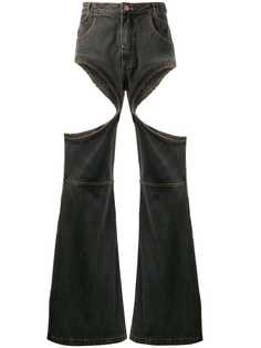 Telfar cut-out wide leg jeans