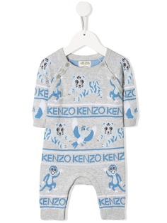Kenzo Kids logo knit romper