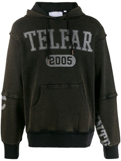 Telfar logo print hoodie