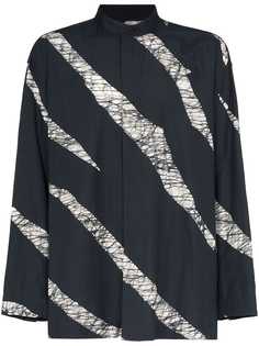Issey Miyake zebra stripe shirt