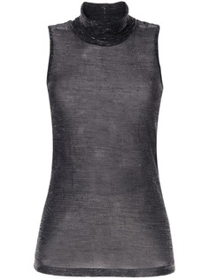 Dondup roll-neck sleeveless top