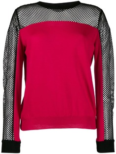 Boutique Moschino long sleeve mesh top