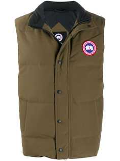 Canada Goose padded logo patch gilet