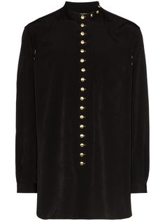 Yohji Yamamoto studded button shirt