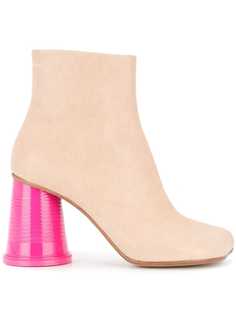 Mm6 Maison Margiela ботильоны на контрастном каблуке