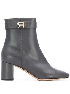 Rochas logo plaque boots