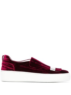 Sergio Rossi velvet skater sneakers