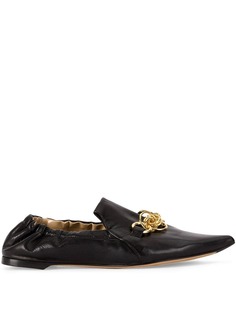 Chloé chain trim slippers