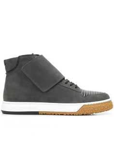 Emporio Armani hi-top strap sneakers