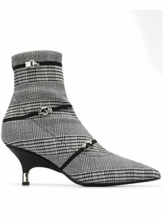Giuseppe Zanotti ботильоны с узором в ломаную клетку