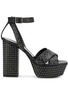 Saint Laurent босоножки Farrah 80 с заклепками
