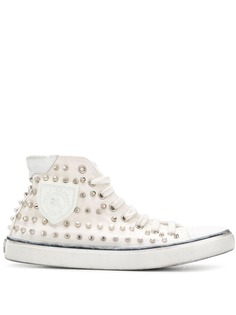 Saint Laurent высокие кеды Bedford с заклепками