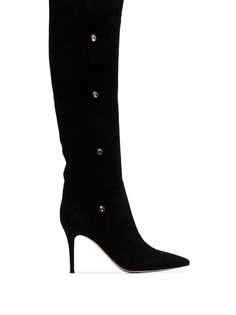 Gianvito Rossi сапоги Hazel с декорированными пуговицами