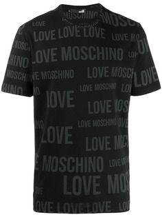 Love Moschino футболка с круглым вырезом и логотипом