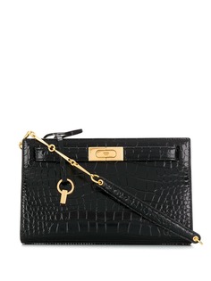 Tory Burch клатч с тиснением под змеиную кожу