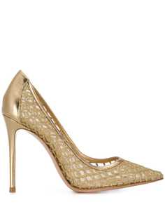 Gianvito Rossi туфли-лодочки с сетчатой вставкой