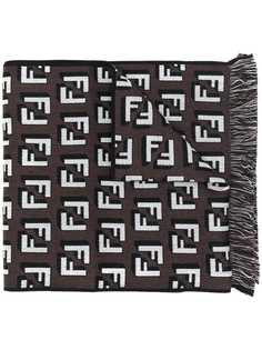 Fendi вязаный шарф с логотипом FF