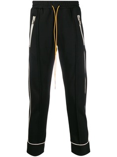 Rhude спортивные брюки с молниями