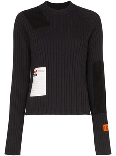 Heron Preston топ в рубчик с нашивкой-логотипом