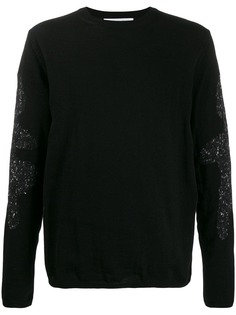 Comme Des Garçons Shirt трикотажный свитер с контрастными вставками
