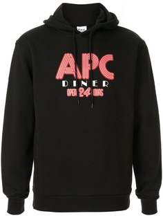 A.P.C. худи с графичным принтом