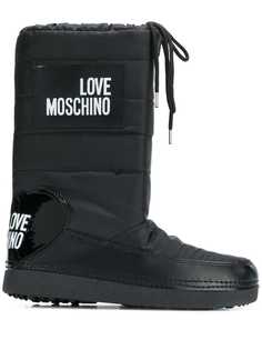 Love Moschino стеганые ботинки