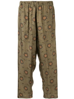 Uma Wang брюки с цветочным узором