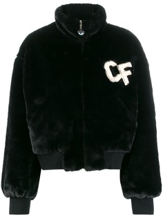 Chiara Ferragni faux fur bomber jacket