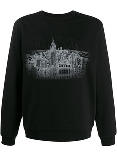 Emporio Armani embroidered New York sweatshirt