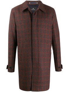 PS Paul Smith check pattern car coat