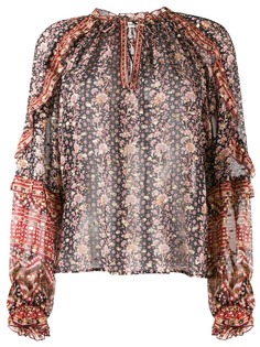 Ulla Johnson printed long sleeve blouse
