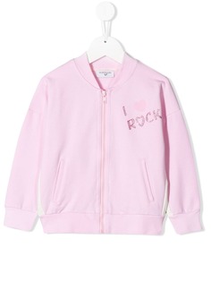 Monnalisa zip-up sweatshirt