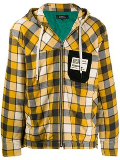 Diesel check pattern jacket